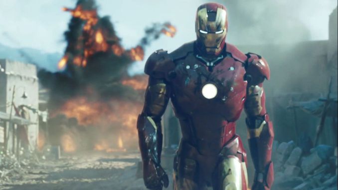 escarcha Centro comercial recoger Roban traje de Iron Man en Los Ángeles
