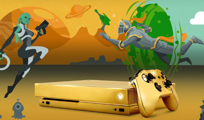 ¿Quieres un Xbox One X Scorpio Edition chapado en oro?