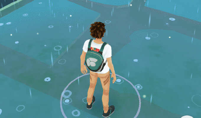 Pokémon GO avisando a Japón del tifón