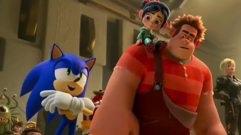 Mira a Sonic the Hedgehog en Wreck-It Ralph 2