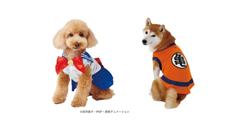 Bandai pone a la venta cosplays para perros de Dragon Ball y Sailor Moon