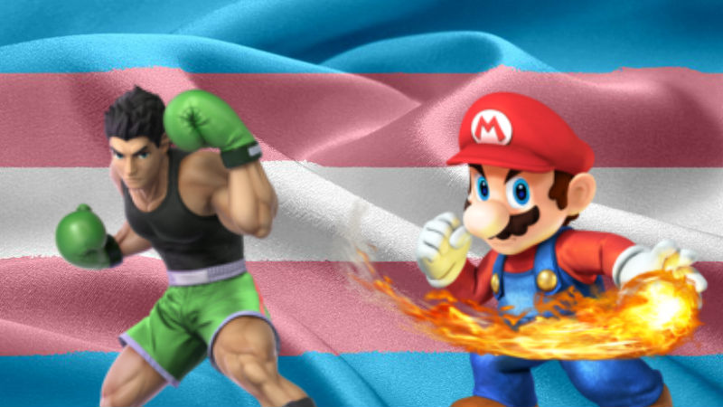 Bandera Trans Smash Bros