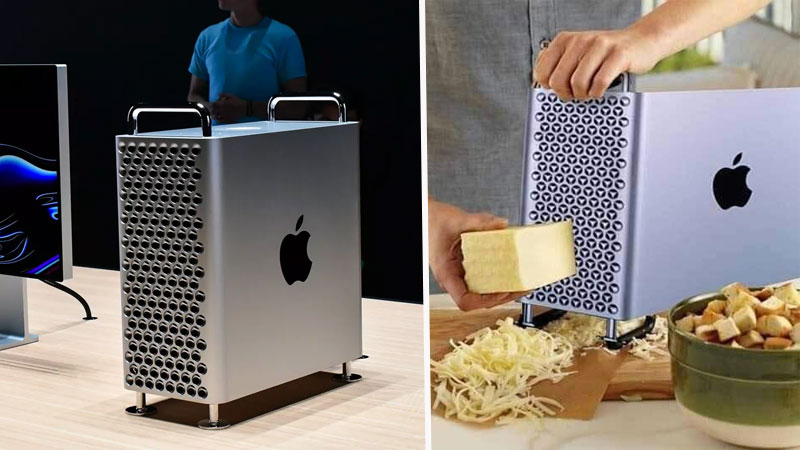 Usuarios comparan Mac Pro 2019 con un rallador de queso