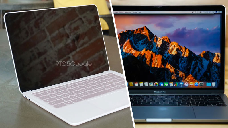 Google PixelBook Go y MacBook de Apple