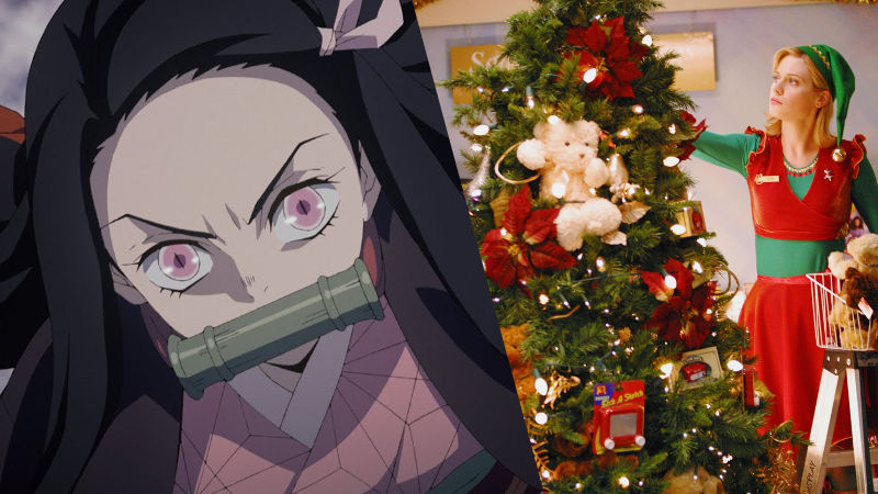 Nezuko de Demon Slayer celebra la Navidad con este cosplay