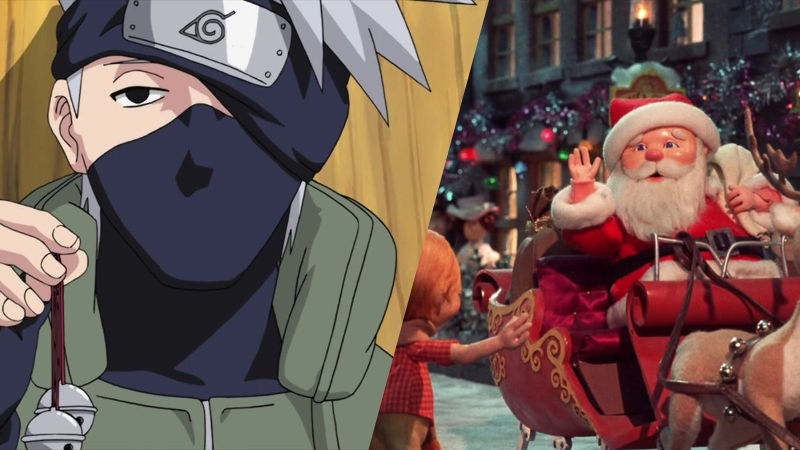 Kakashi-sensei de Naruto consigue un cosplay muy navideño