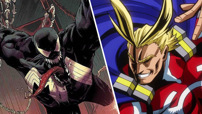 Artista de Venom y Spider-Man dibuja a All Might de My Hero Academia