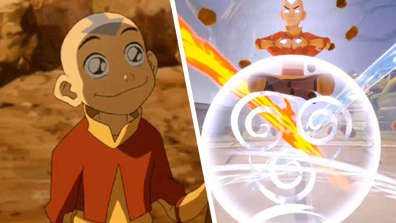 Imagen de Avatar en la serie comparada con Avatar en SMITE