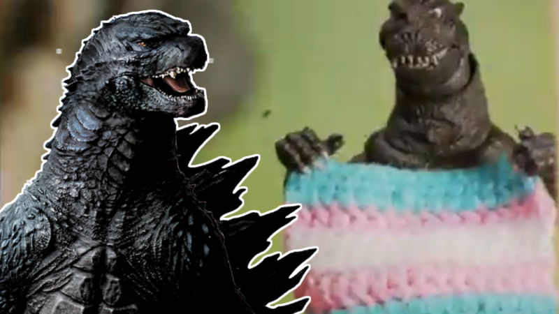 Imagen de Godzilla con el corto LGBTQ
