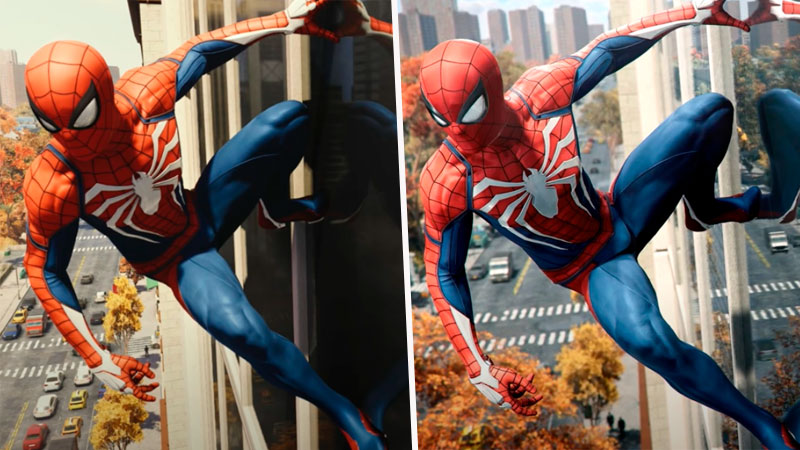 Vale la pena el Comparan gráficas de Marvel's Spider-Man de PS4 vs