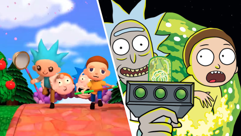 Rick y Morty y Animal Crossing consiguen crossover