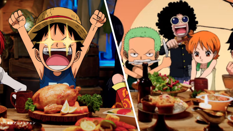 Los personajes de One Piece se convierten en niños en un comercial