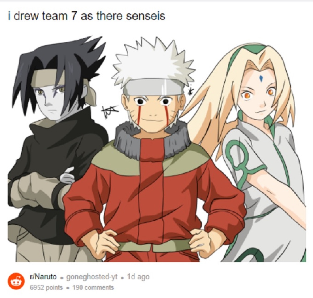 Naruto Un Fan Convirti Al Equipo En Los Sannin Tierragamer