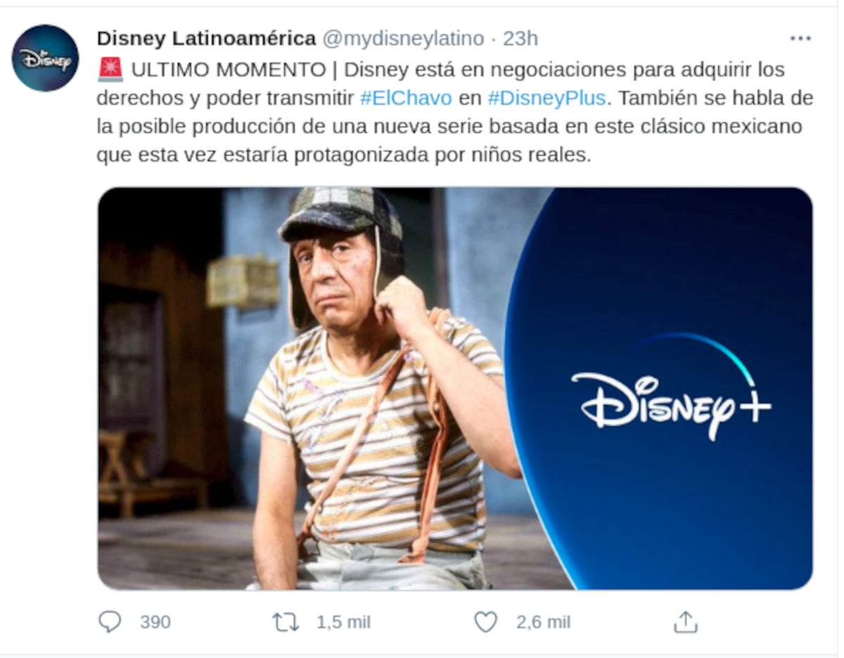 Tranquilo, no habrá nueva serie de El Chavo del 8 en Disney+