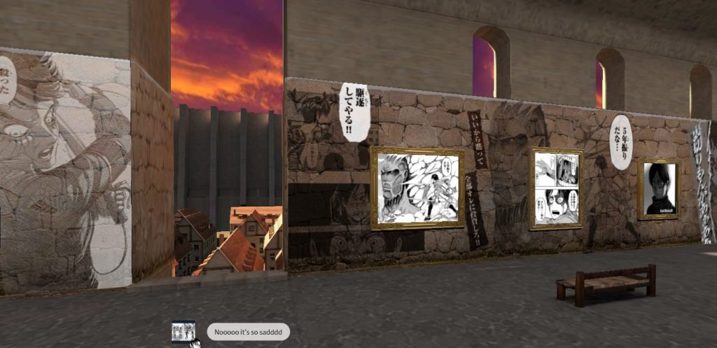 shingeki no kiojin virtual exhibition museum