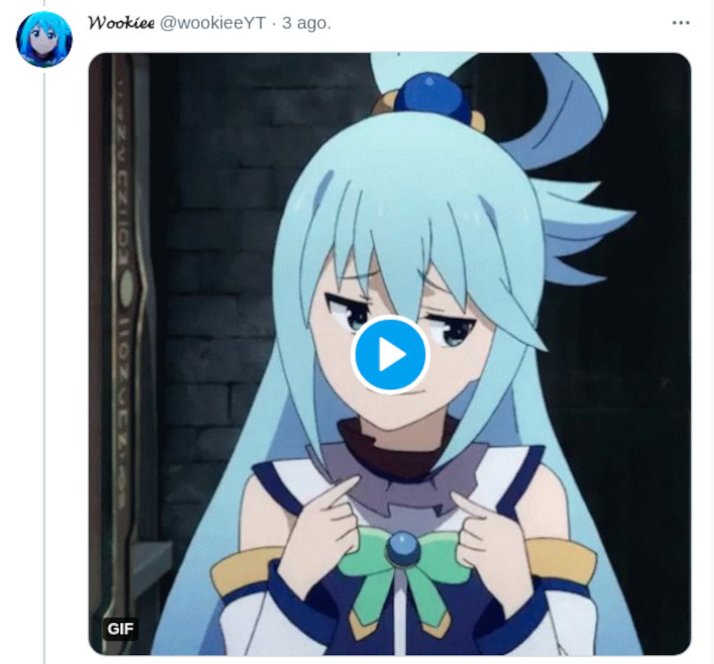 Aqua konosuba gif