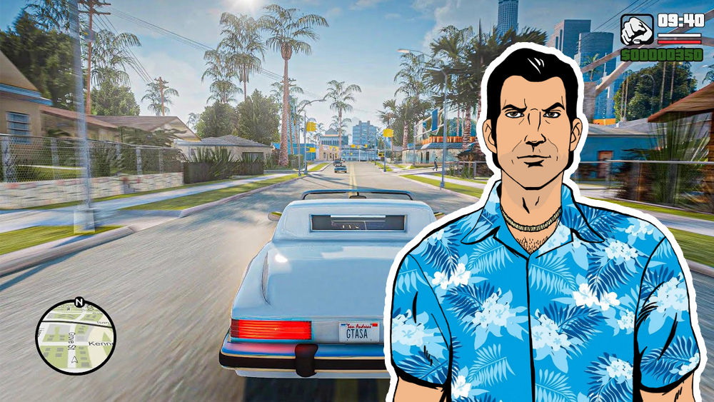 GTA Vice City: Remastered 2023 Gameplay Next-Gen Ray Tracing Graphics on  RTX 3090 / GTA 5 PC MOD