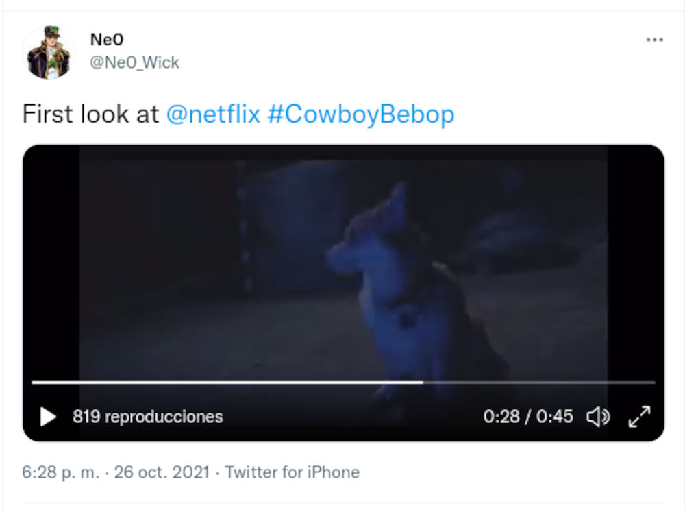 Netflix comparte primer avance de Cowboy Bebop