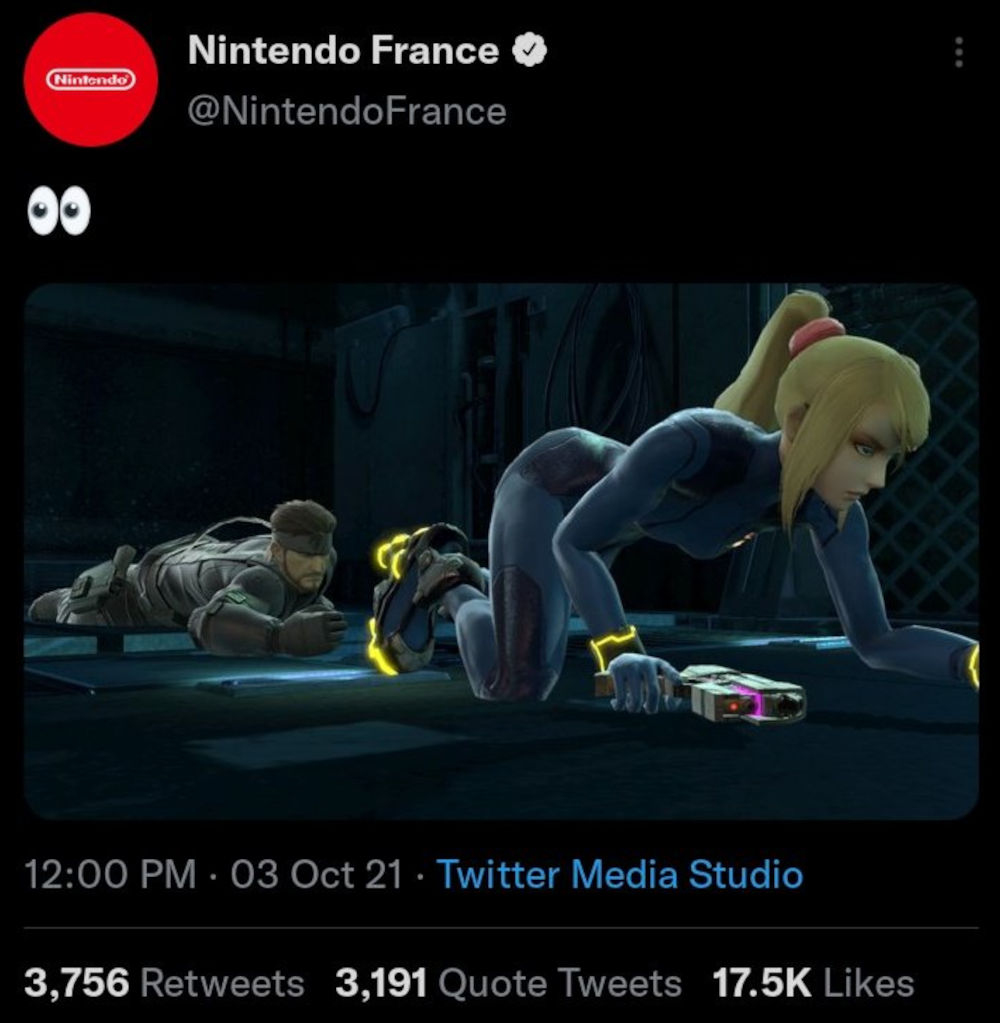 Nintendo de Francia promociona de forma equivocada Super Smash Bros. y Metroid
