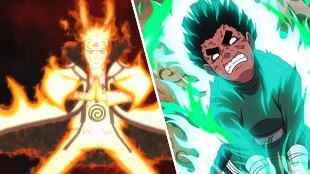Naruto y Rock Lee se transforman en Super Saiyajin