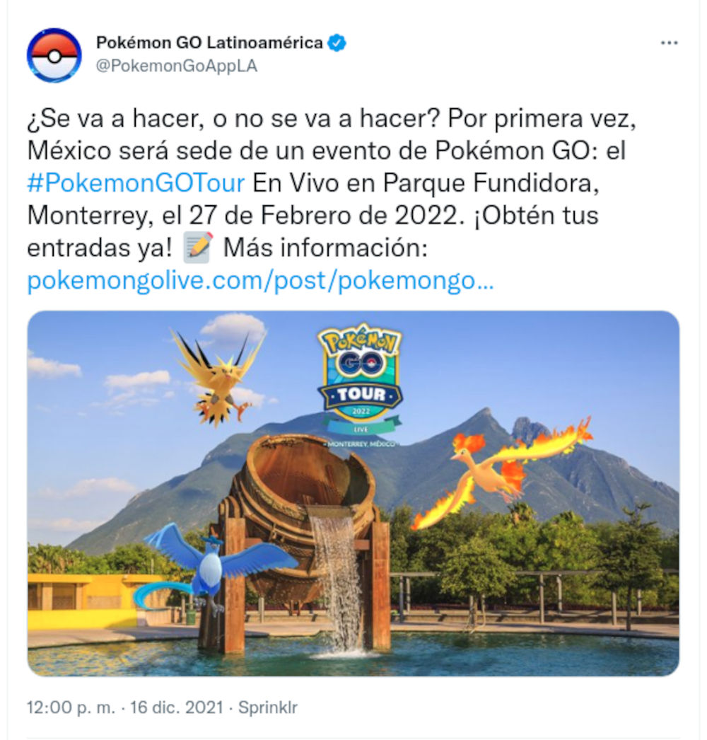Pokémon GO Tour llega a Monterrey