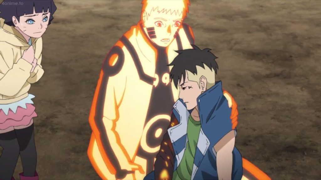 Naruto y Kawaki en Boruto