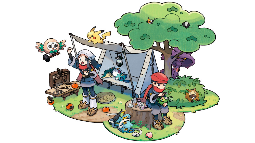 Los campamentos te sirven para que descansen tú y tus Pokémon