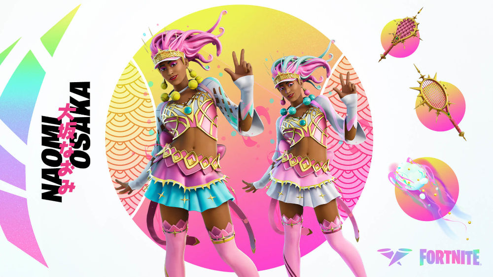 Fortnite: Naomi Osaka tendrá su skin en el Battle Royale de Epic Games