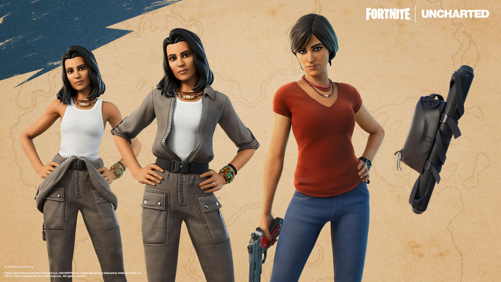 Fortnite adds Uncharted skins with everything and Tom Holland