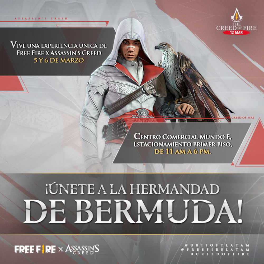 Free Fire y Assasin's Creed tendrán evento especial en Mundo E