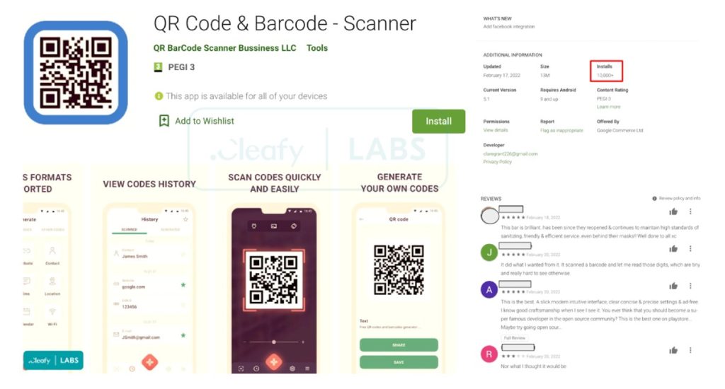 Android QR Code Barcode Scanner