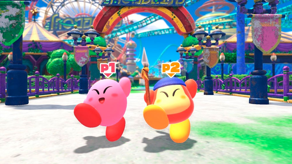 Bailecitos felices en Kirby and the Forgotten Land