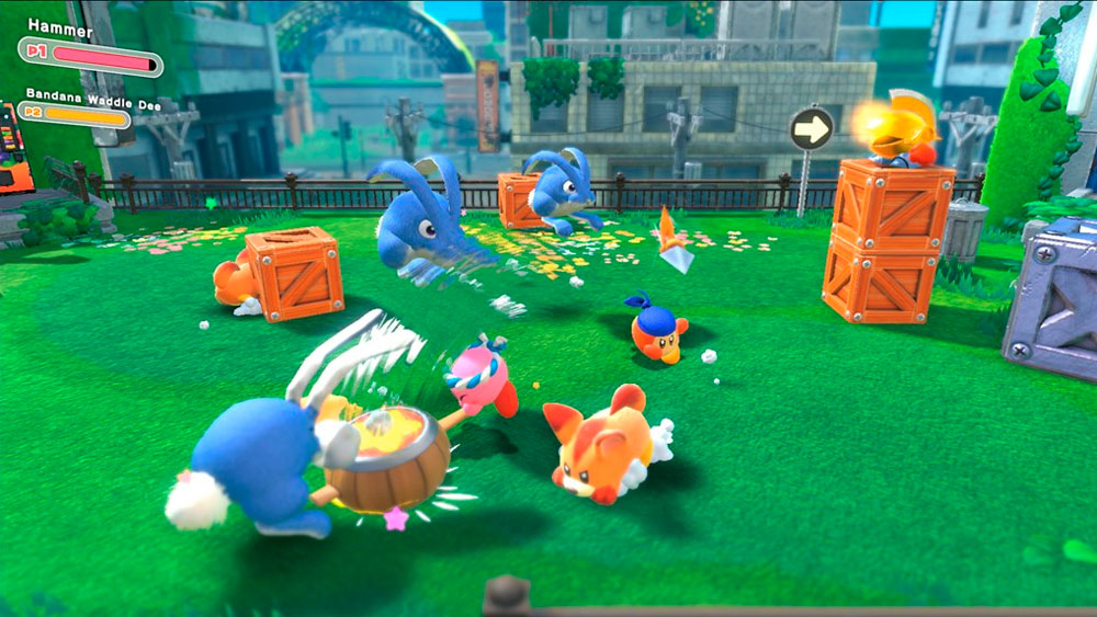 Kirby and the Forgotten Land tiene algunas similitudes con otros juegos como Super Mario 3D Land a nivel diseño