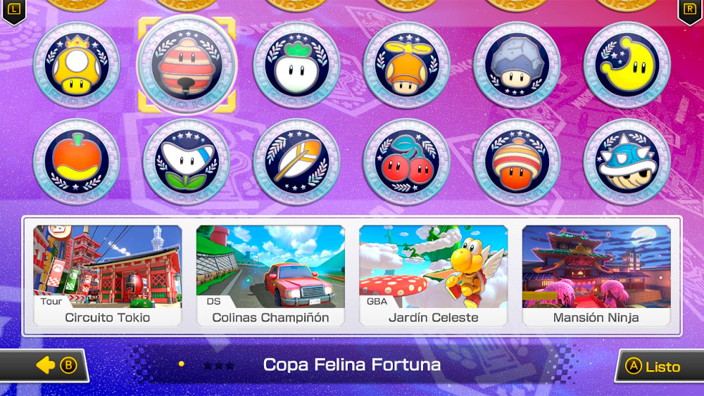 Mario Kart 8 Deluxe Copa Felina Fortuna