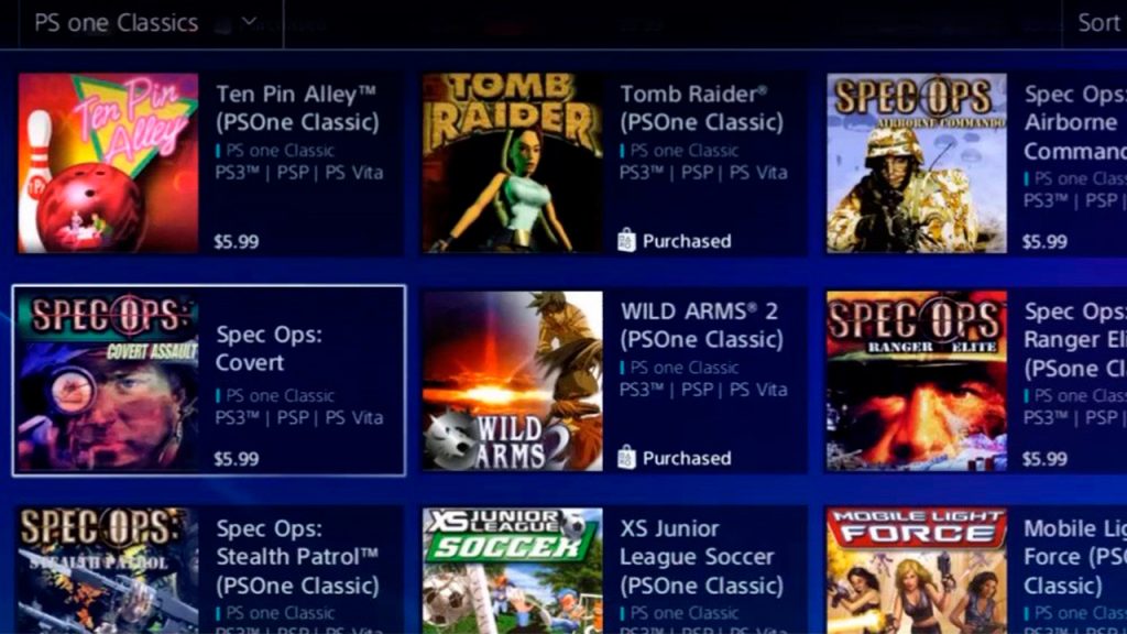Some of the games that could be rescued by the PlayStation preservation team