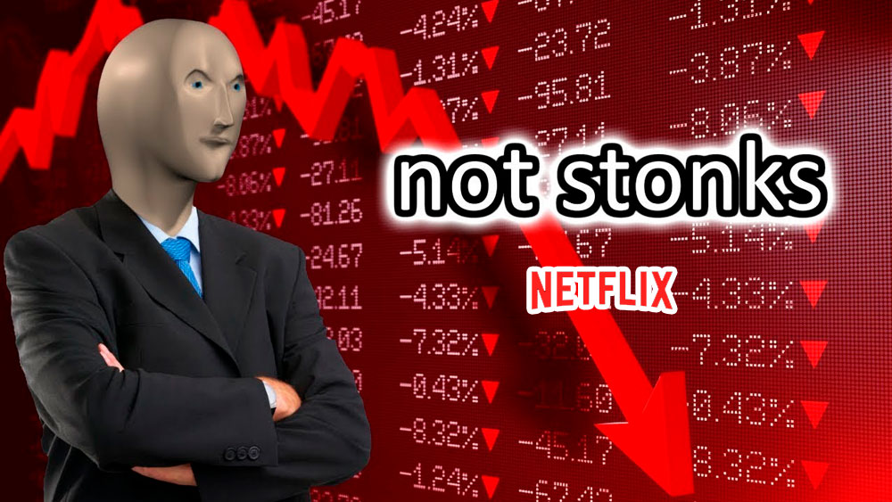 Netflix, caída de acciones