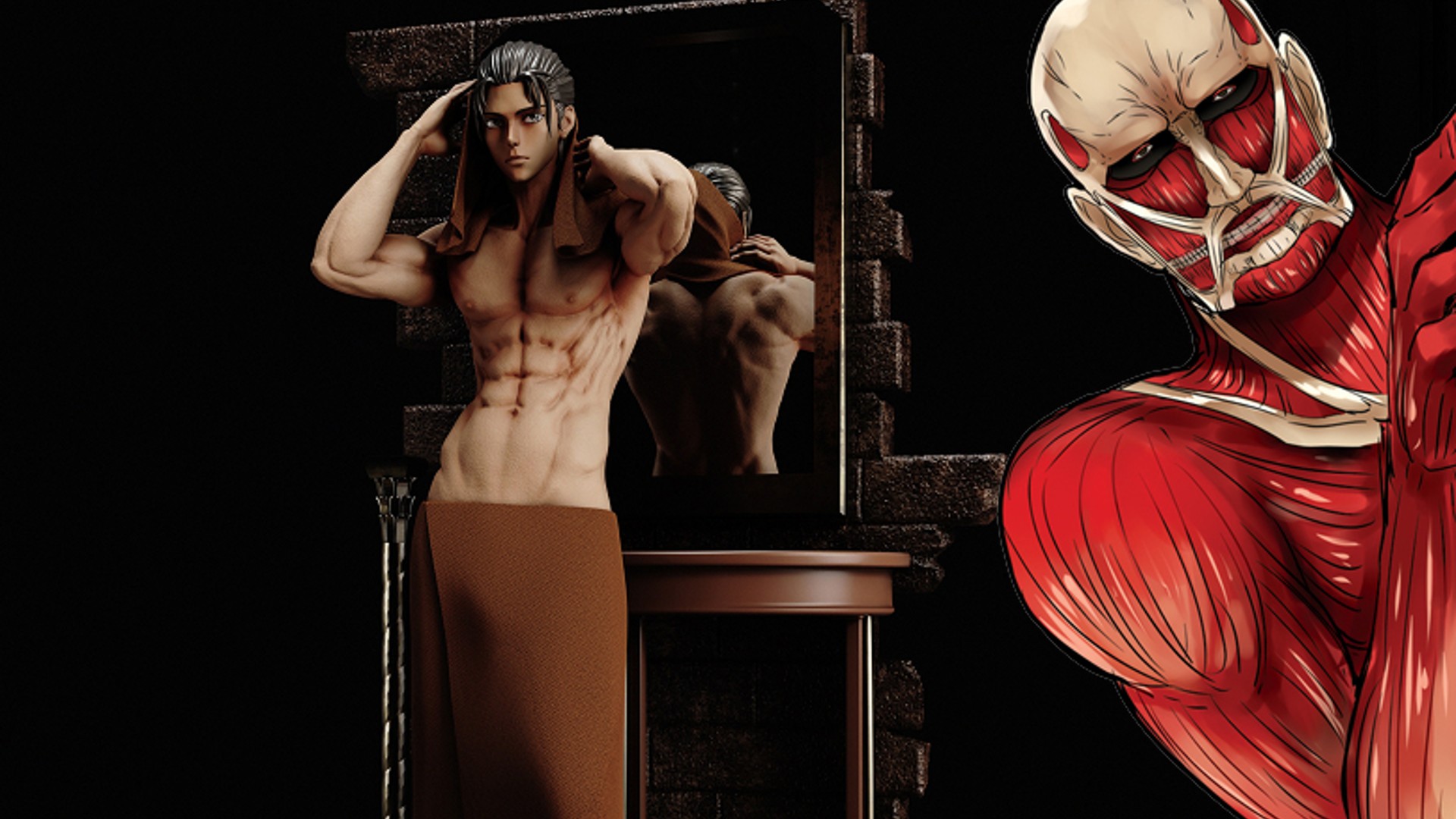 This figure of Eren showed his 'colossal titan' and the inte