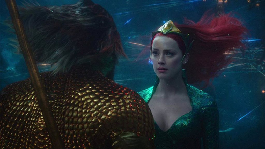 Amber Heard como Mera en la primera cinta de Aquaman