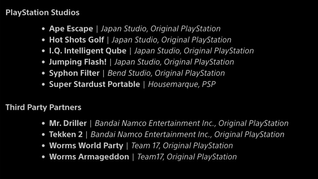 Algunos de los clásicos que estarán en PlayStation Plus