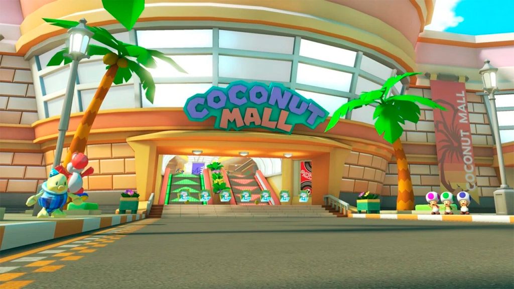 Coconut Mall fue una de las pistas de Mario Kart Wii