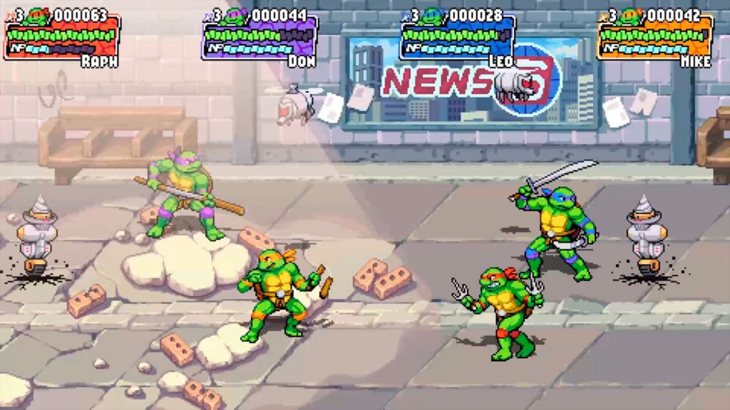 La acción de 4 jugadores en Teenage Mutant Ninja Turtles: Shredder's Revenge