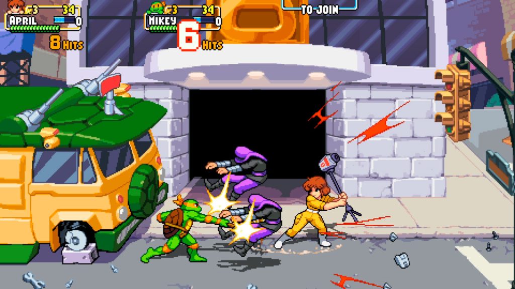 Puedes jugar con Abril Oneil en Teenage Mutant Ninja Turtles: Shredder's Revenge