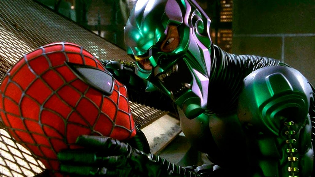 El duende verde y Spider-Man en una escena del filme que cumple 20 años.