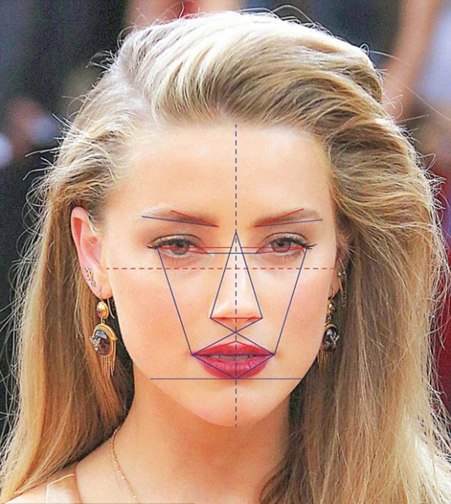 Amber Heard has the most perfect face according to the golden ratio