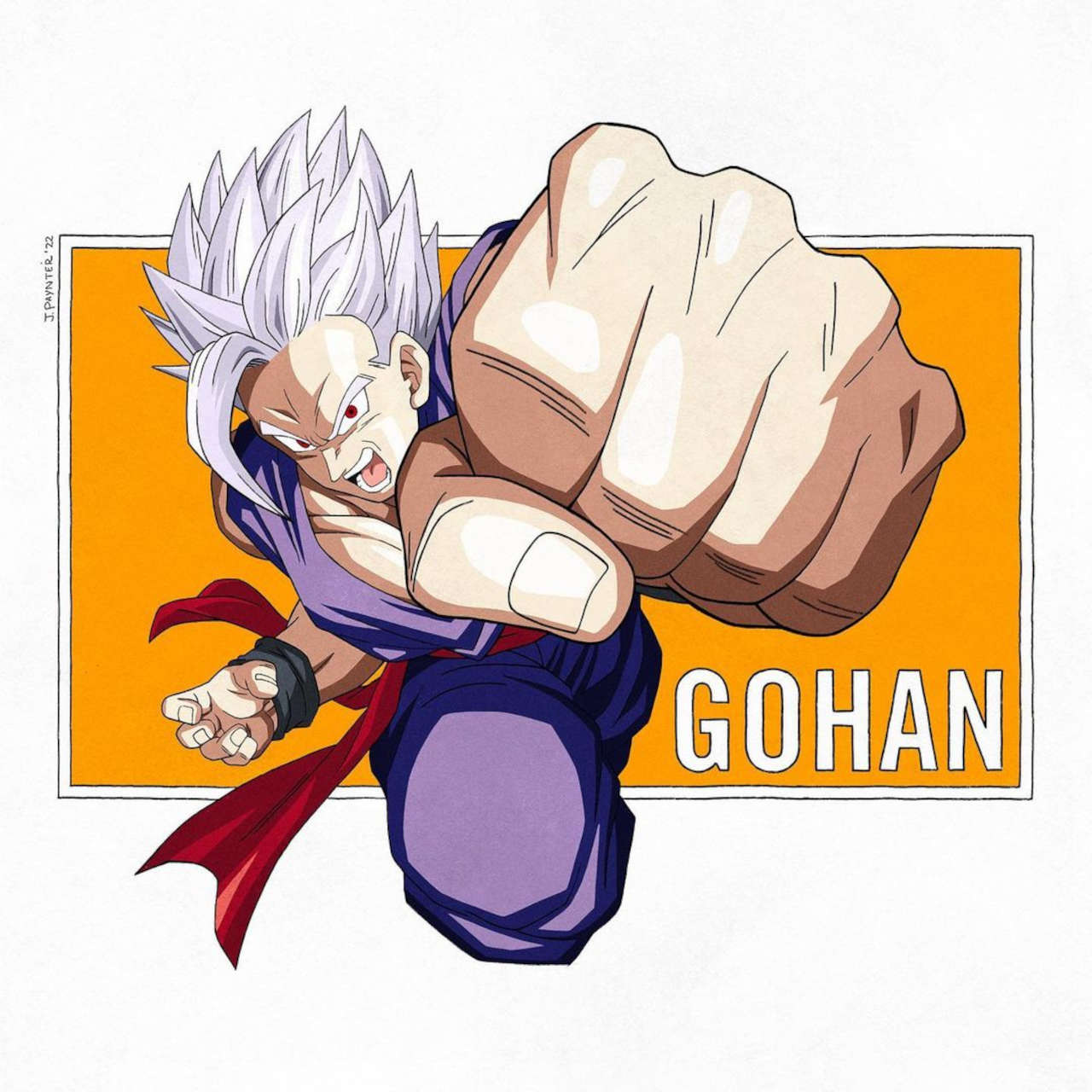Gohan recupera su look de los 90 en un fanart de Dragon Ball Super: Super Hero