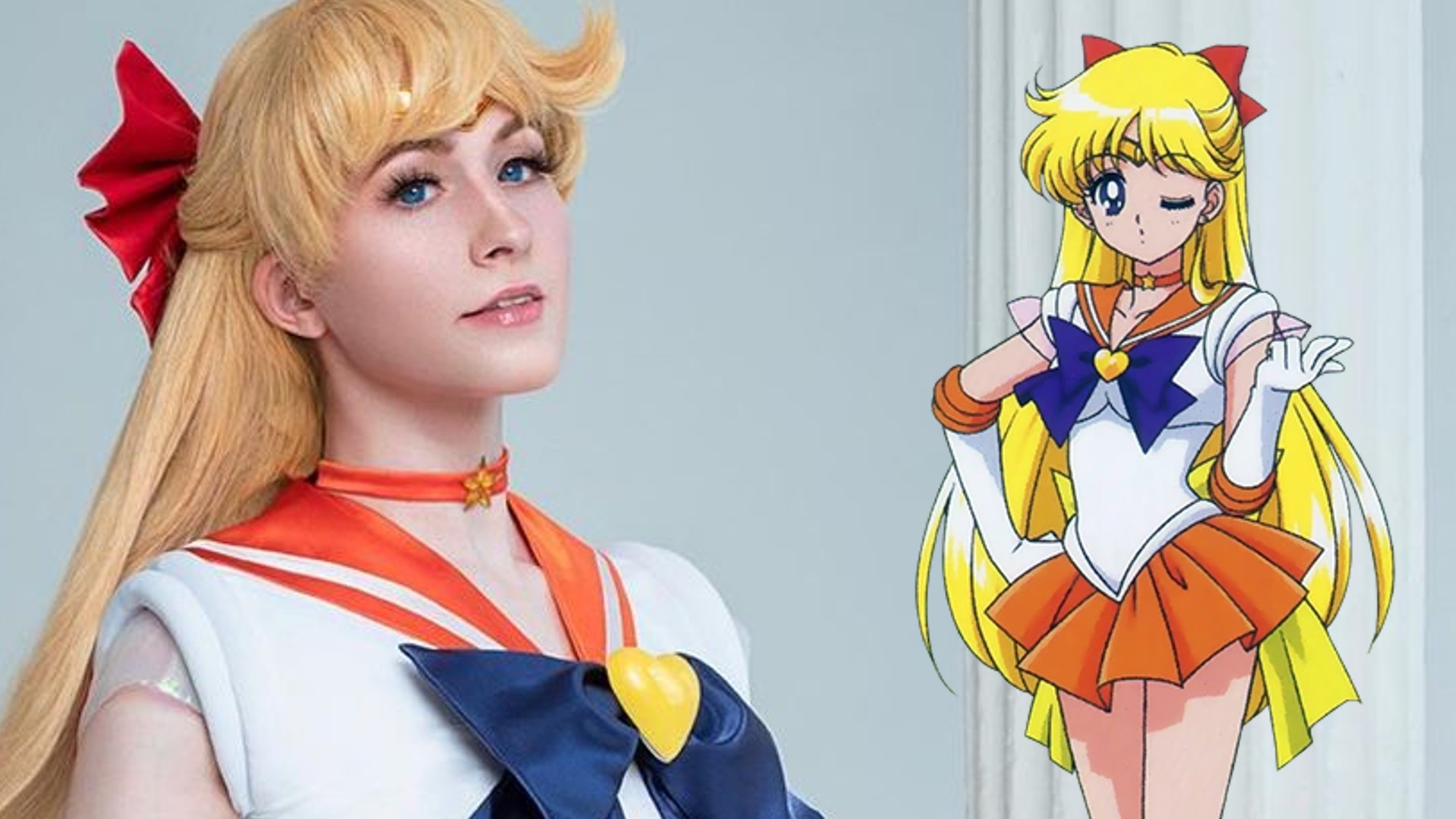 Cosplay de Sailor Venus de Sailor Moon por Adelhaid