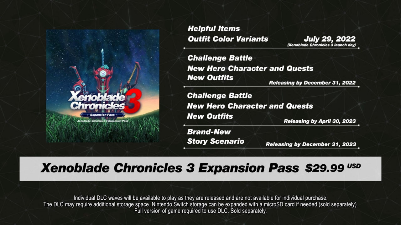 Xenoblade Chronicles 3 tendrá Expansion Pass y lo presenta con un nuevo tráiler