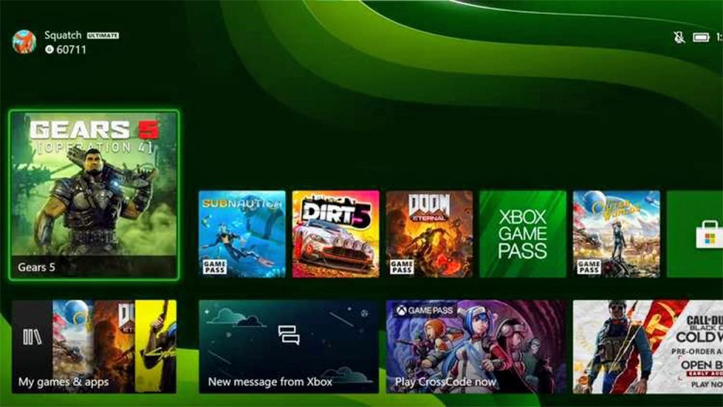 En la pantalla principal encuentras el apartado de Xbox Games with Gold
