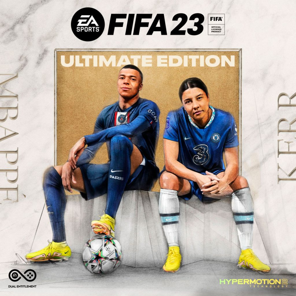 Kylan Mbappe y Sam Kerr en la FIFA 23 Ultimate Edition