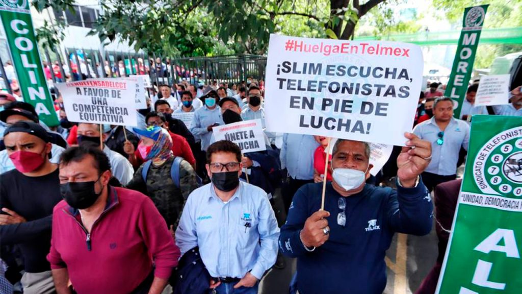 Los trabajadores de Telmex no darán marcha atrás con la huelga